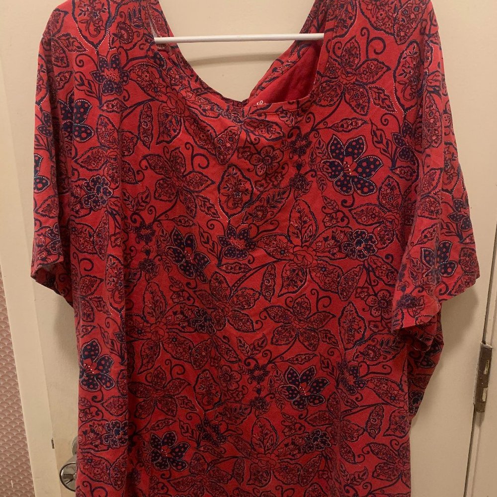 Pink floral top